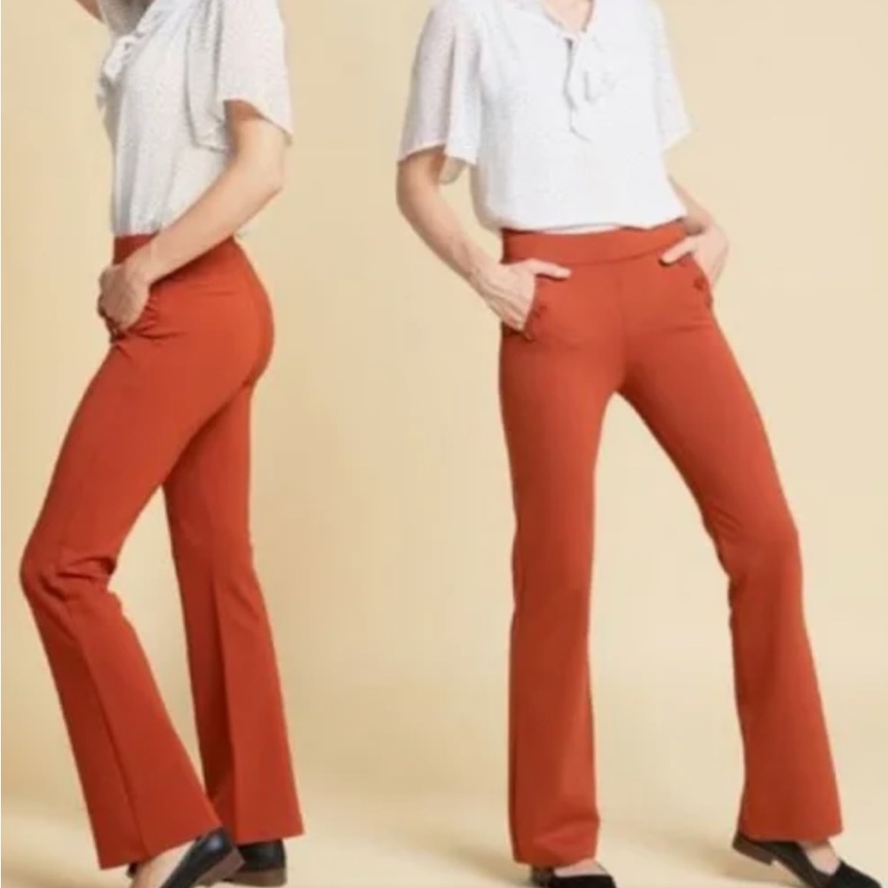 Betabrand Yoga Dress Pants | Burnt Orange